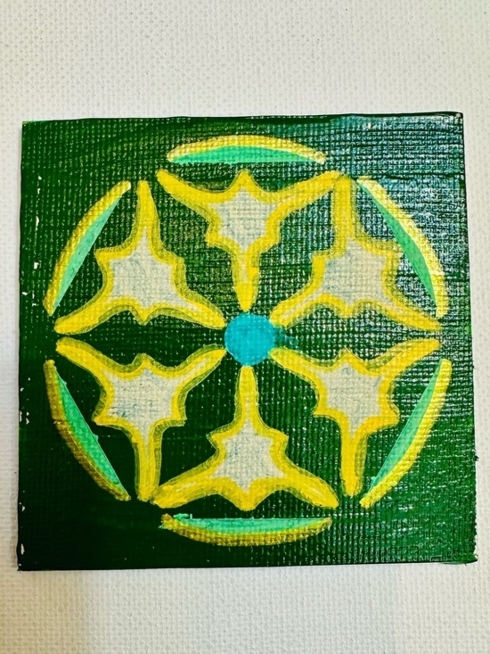 Green & Gold Mandala Magnet